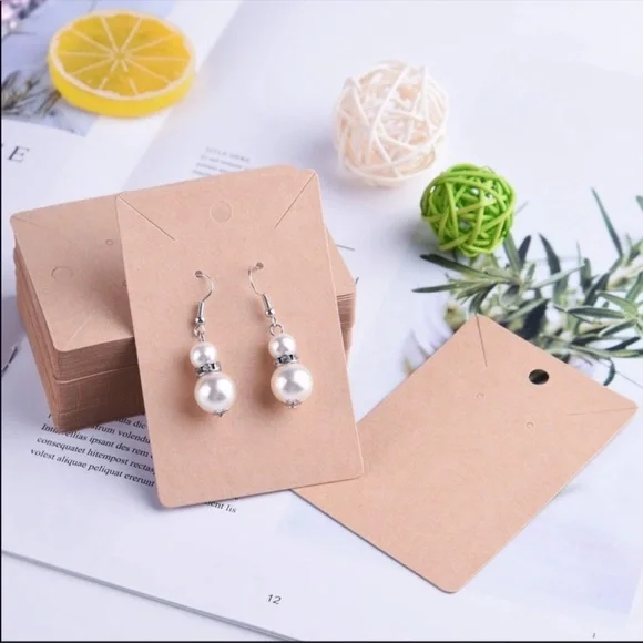 120PC Multi Pack! 60 Multicolored Jewelry Display Cards 60 Self Seal Clear Bags - Picture 5 of 7